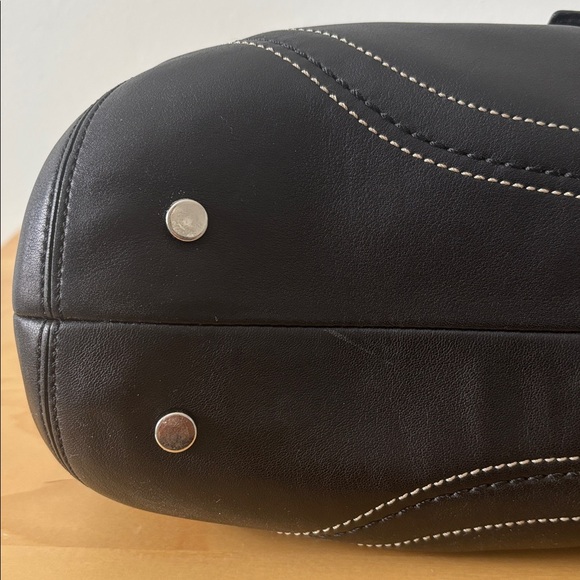 Coach Soho Hampton Leather Shoulder Bag Satchel in Black F10913 - Picture 11 of 14